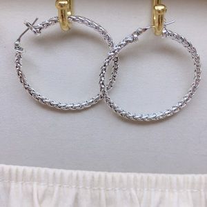 Silver hoops